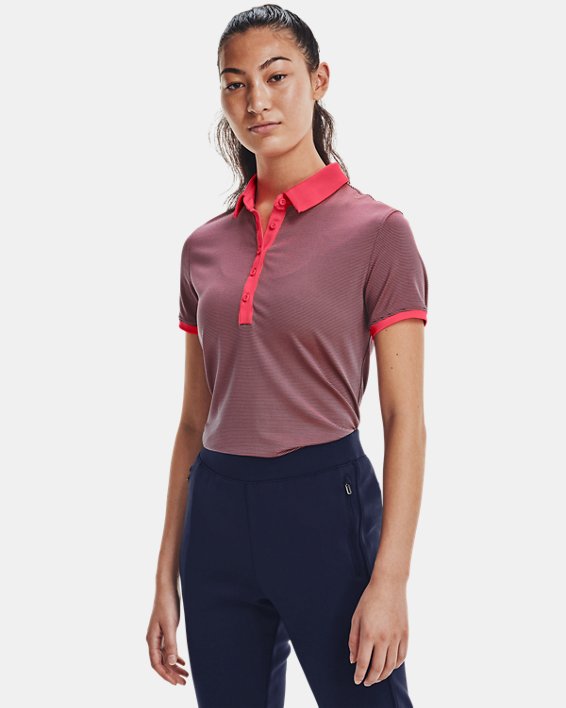 Women's UA Zinger Short Sleeve Polo, Blue, pdpMainDesktop image number 0